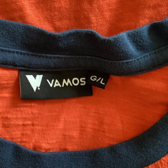 Vamos Men's Graphic Orange T-Shirt California 83 Surfing - Picture 6 of 7